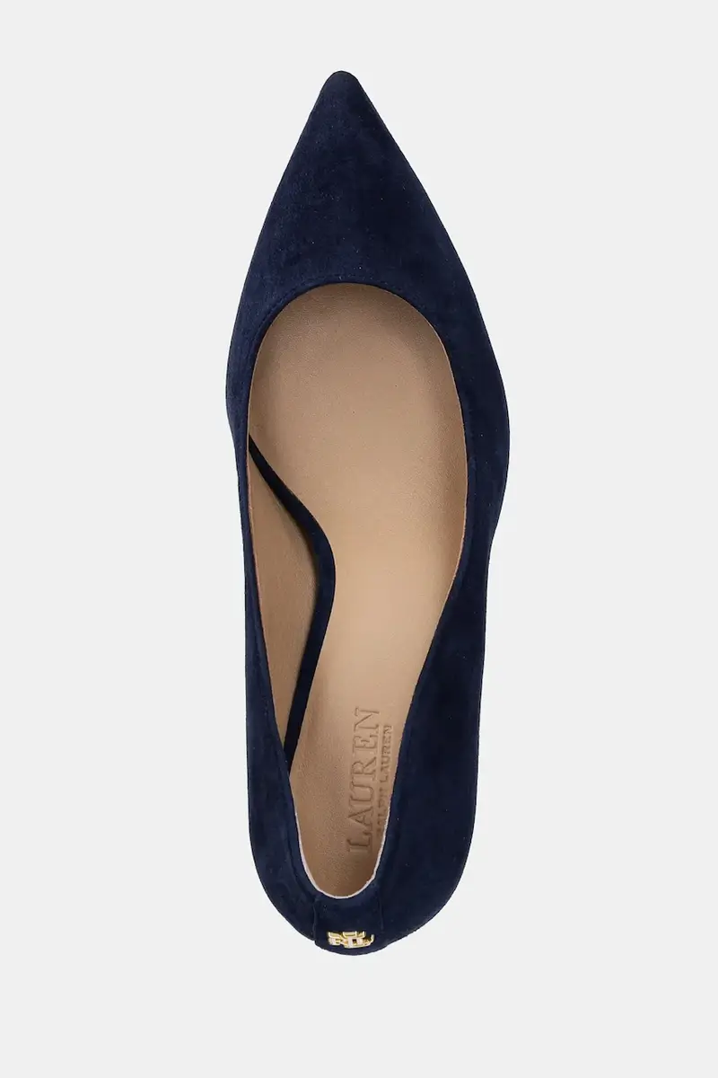 tacchi in pelle scamosciata Lanette colore blu navy 802709652023 miniatura 4