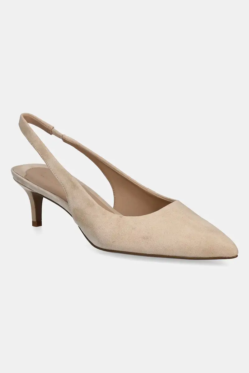 tacchi in pelle scamosciata Lolah II colore beige 802959263004