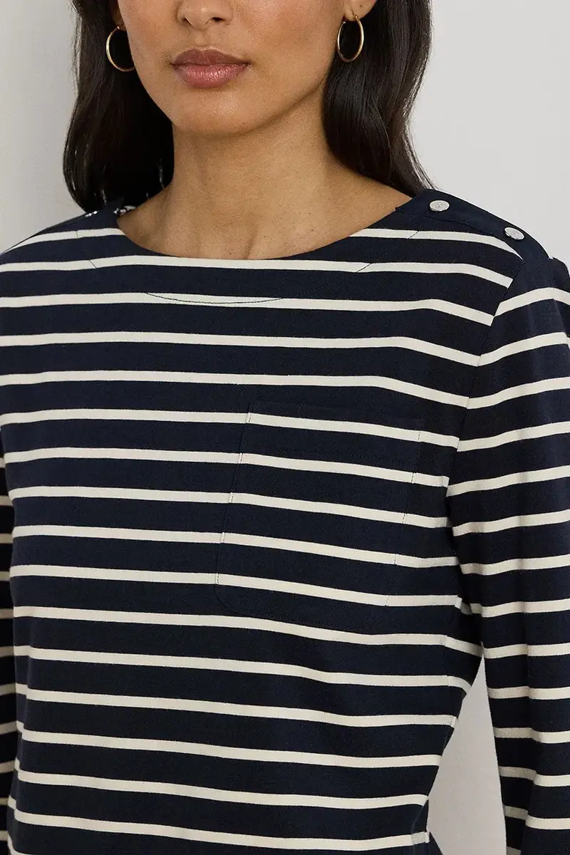 Lauren Ralph Lauren Top Donna Blu 3595712 miniatura 4