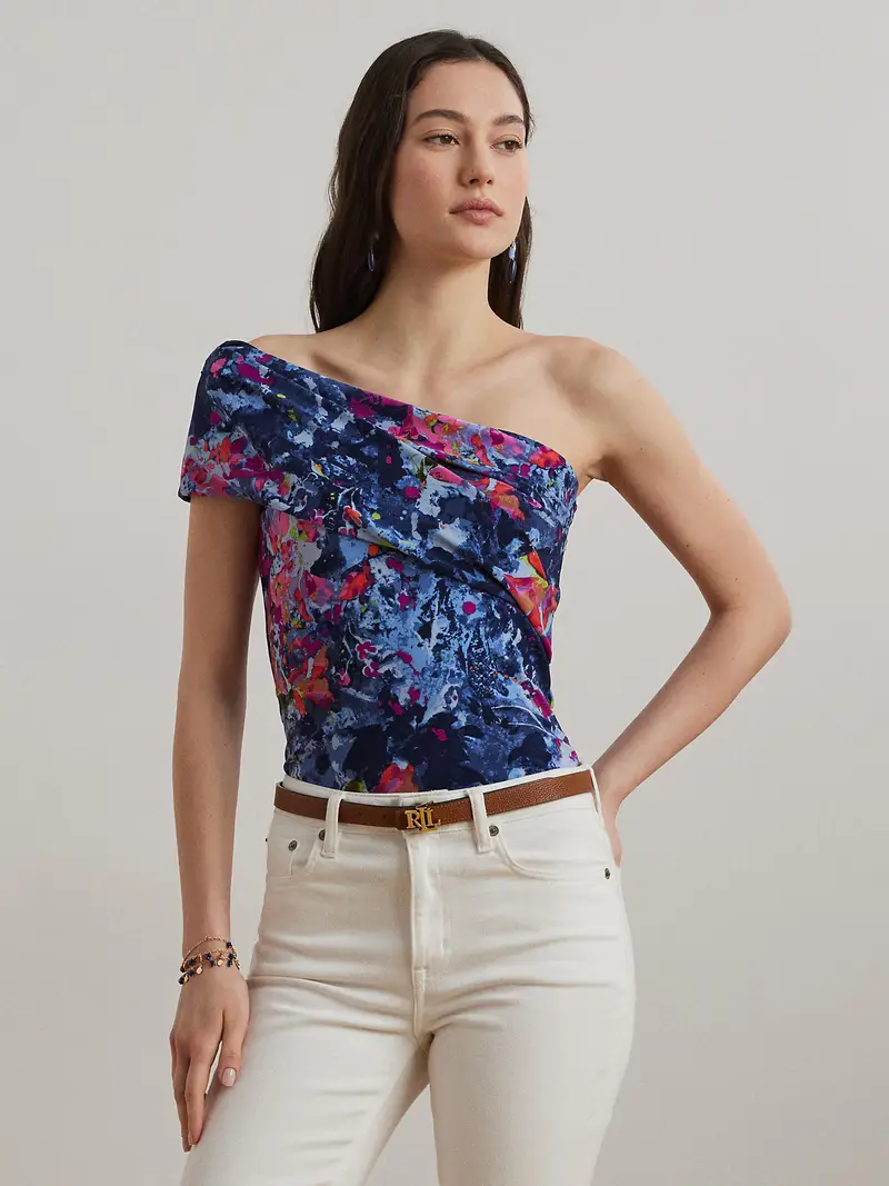 Top navy / blu chiaro / oliva / rosa miniatura 2