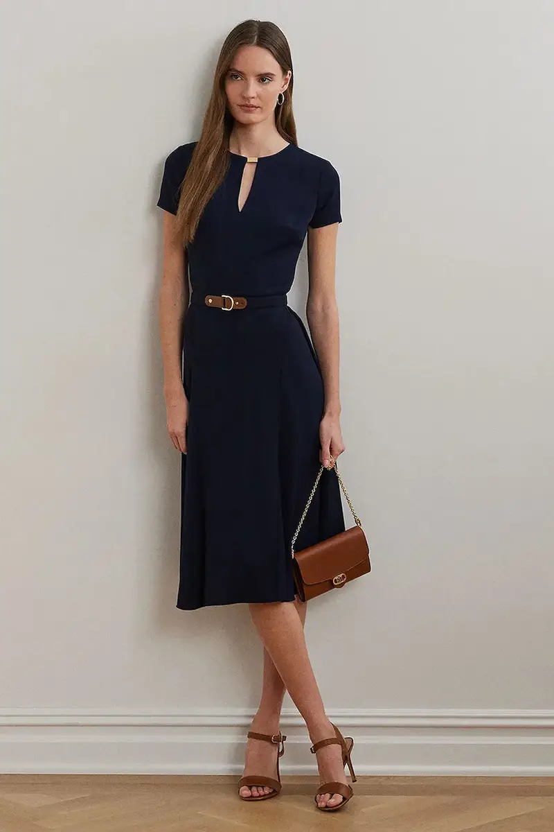 vestito colore blu navy 200973369