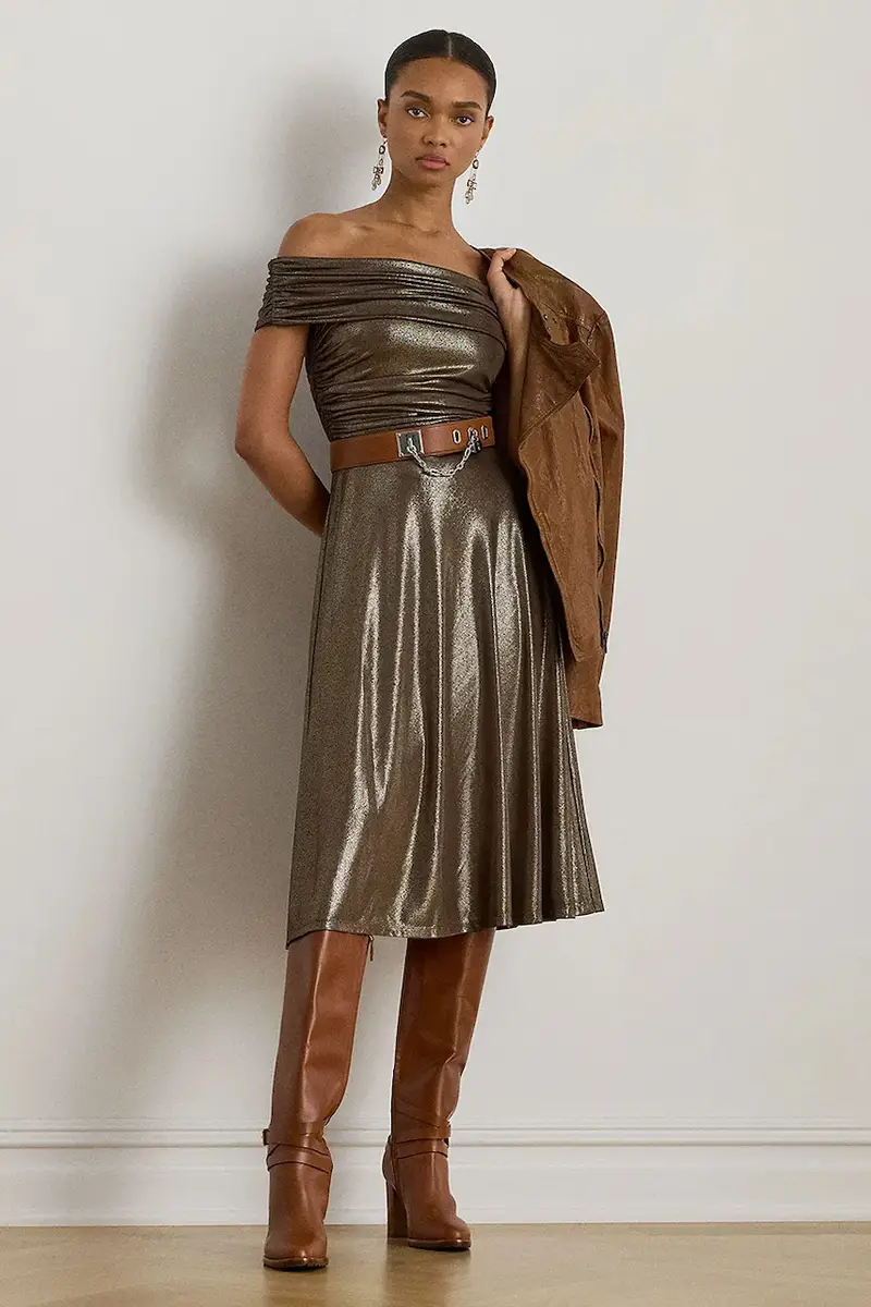 vestito colore oro 253982168