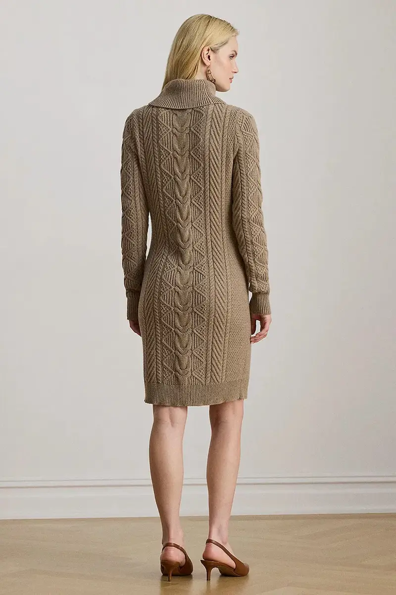 vestito con lana colore beige 200979705 miniatura 2