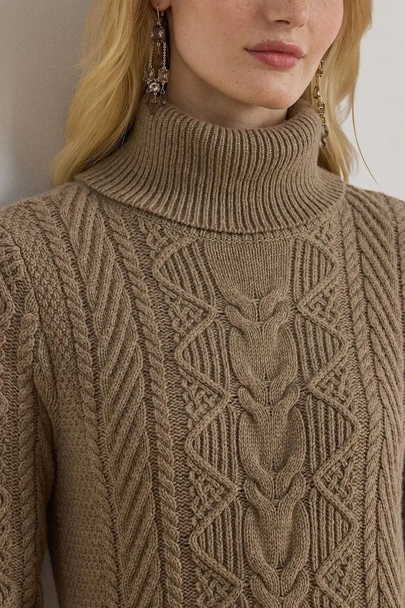 vestito con lana colore beige 200979705 miniatura 4