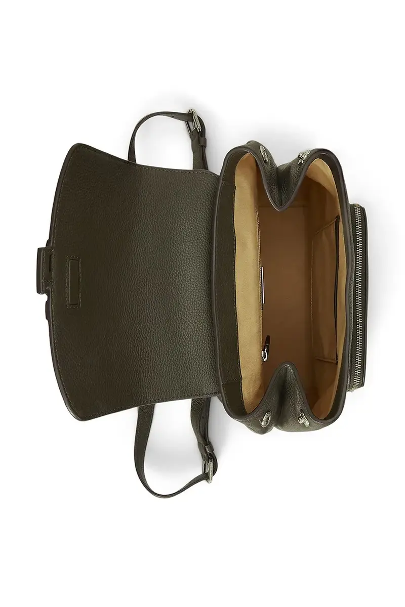 zaino in pelle donna colore verde 431969355 miniatura 4