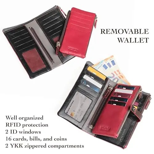 Lavalen Portamonete Donna Rosso 3143532 miniatura 3