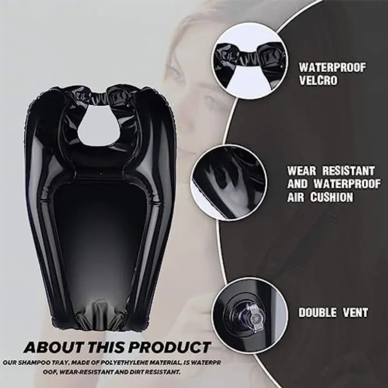 Lavatesta Parrucchiera Professionali Portatile - Per Lavandino - Poggiatesta Per Lavare Capelli -Per Disabili - Per La Cura Dei Capelli Di Bambini, Donne In Gravidanza E Anziani miniatura 2