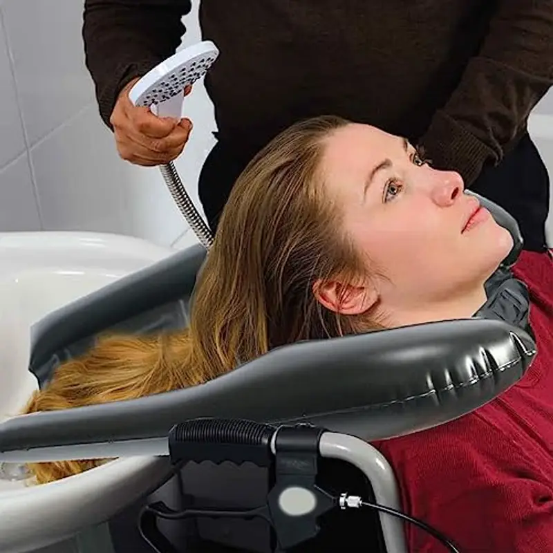 Lavatesta Parrucchiera Professionali Portatile - Per Lavandino - Poggiatesta Per Lavare Capelli -Per Disabili - Per La Cura Dei Capelli Di Bambini, Donne In Gravidanza E Anziani miniatura 3