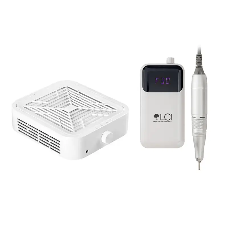 Kit professionale LCI - Aspiratore Pro 120w + Fresa Senza fili professionale 30.000 giri