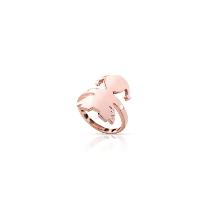 Anello Abbracci Bimba Oro Rosa - Le Bebe