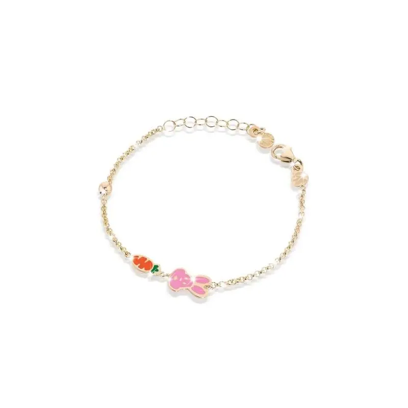 Bracciale Fortuna Con Coniglietto E Carota - Le Bebe