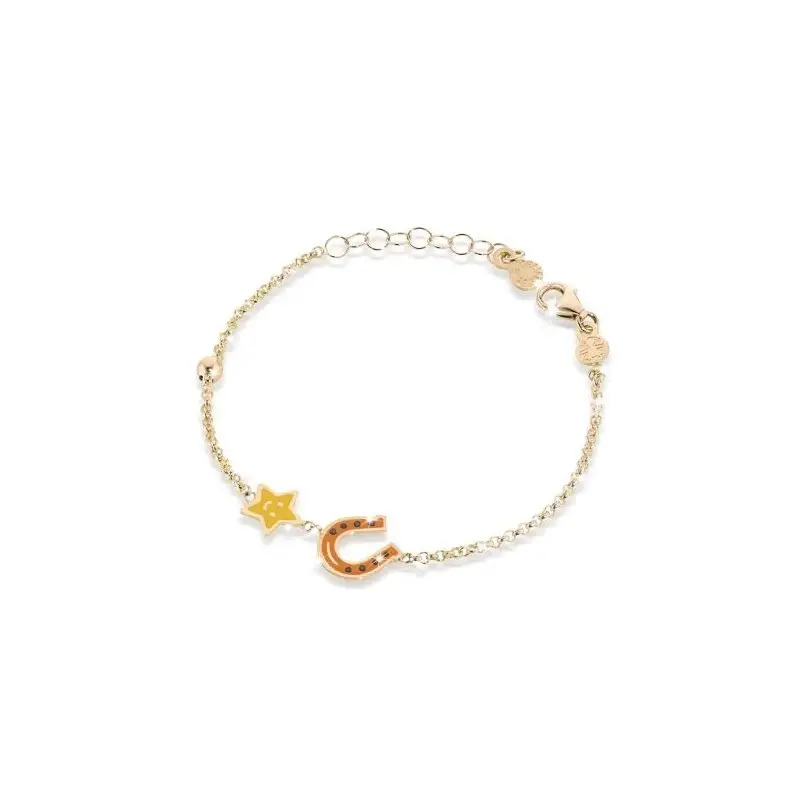 Bracciale Fortuna Con Ferro Di Cavallo E Stella - Le Bebe