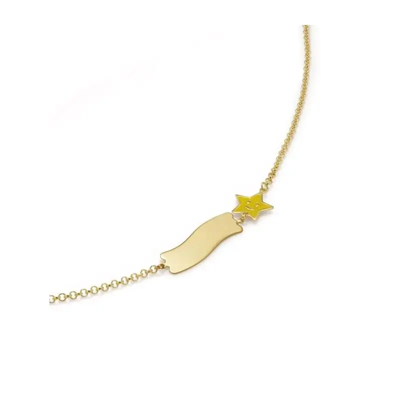 Bracciale Fortuna Con Stella E Targhetta - Le Bebe miniatura 2