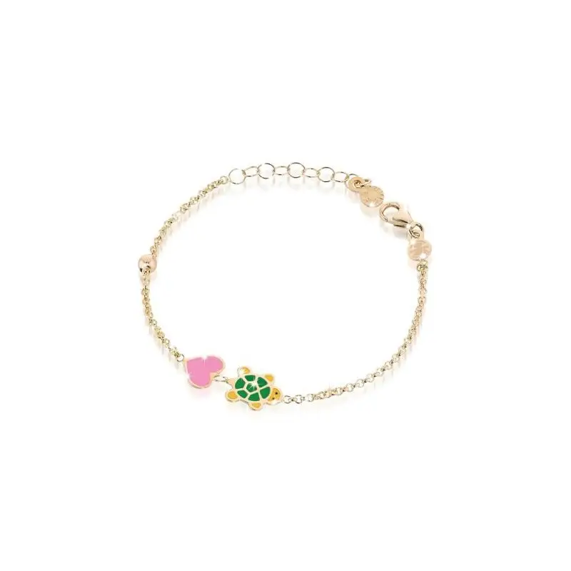 Bracciale Fortuna Con Tartaruga E Cuore - Le Bebe