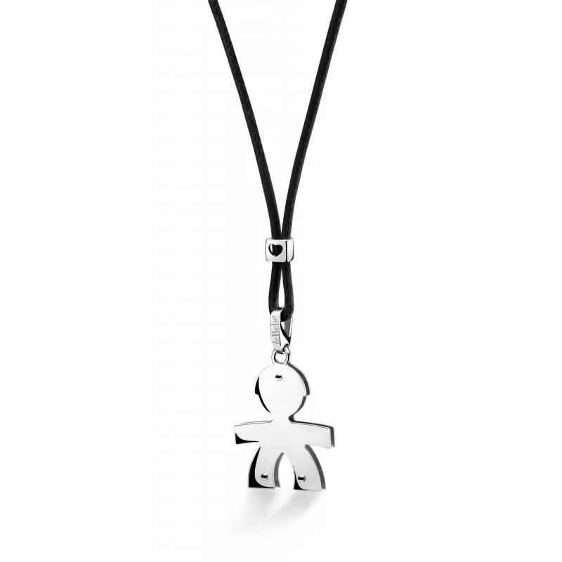 Ciondolo Bimbo Oro Bianco - I Classici - Le Bebe