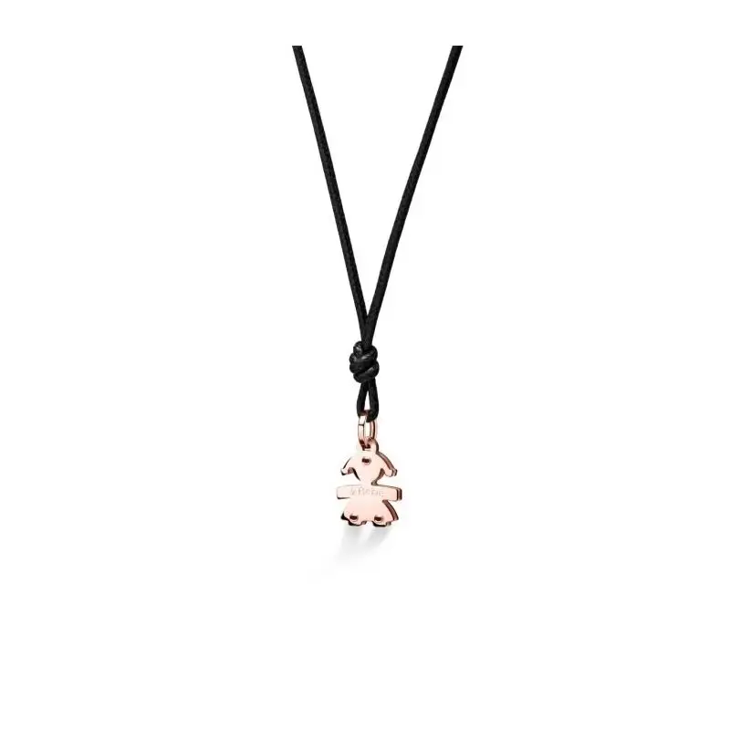 Ciondolo I Classici Con Sagoma Bimba In Oro Rosa - Le Bebe miniatura 2