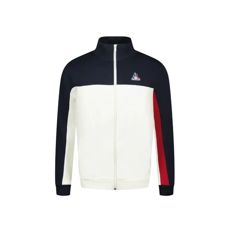 Felpa con zip Le Coq Sportif TRI SP FZ Sweat N°1 M marshmallow/sky ca - L