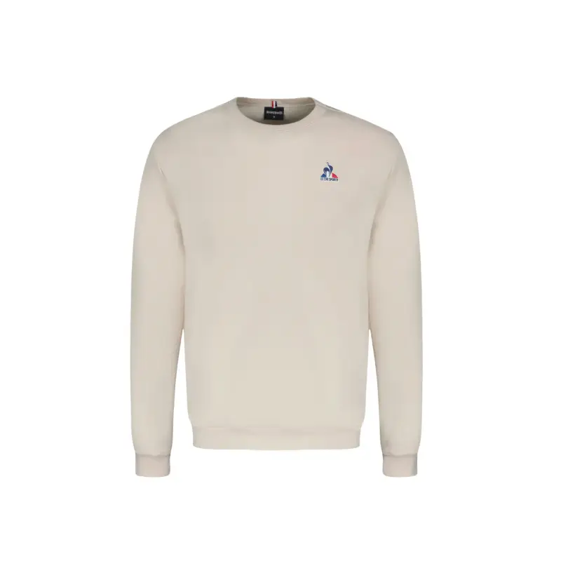 Felpa girocollo Le Coq Sportif ESS Crew Sweat N°1 M écru - L