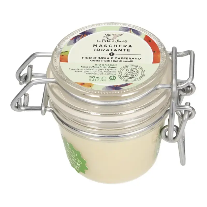 Maschera Capelli Idratante Fico D'India & Zafferano, 50 ml