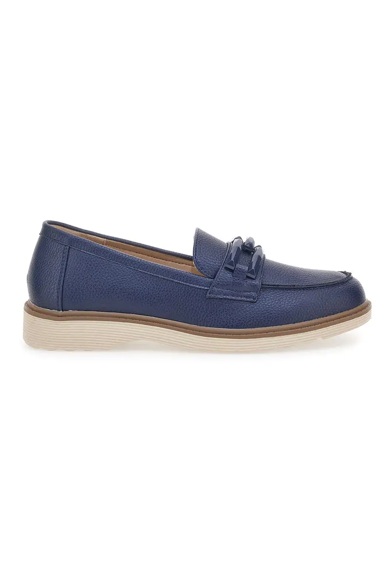 Mocassino Blu con Catenella Le Havre Paris 526818 [NAVY]