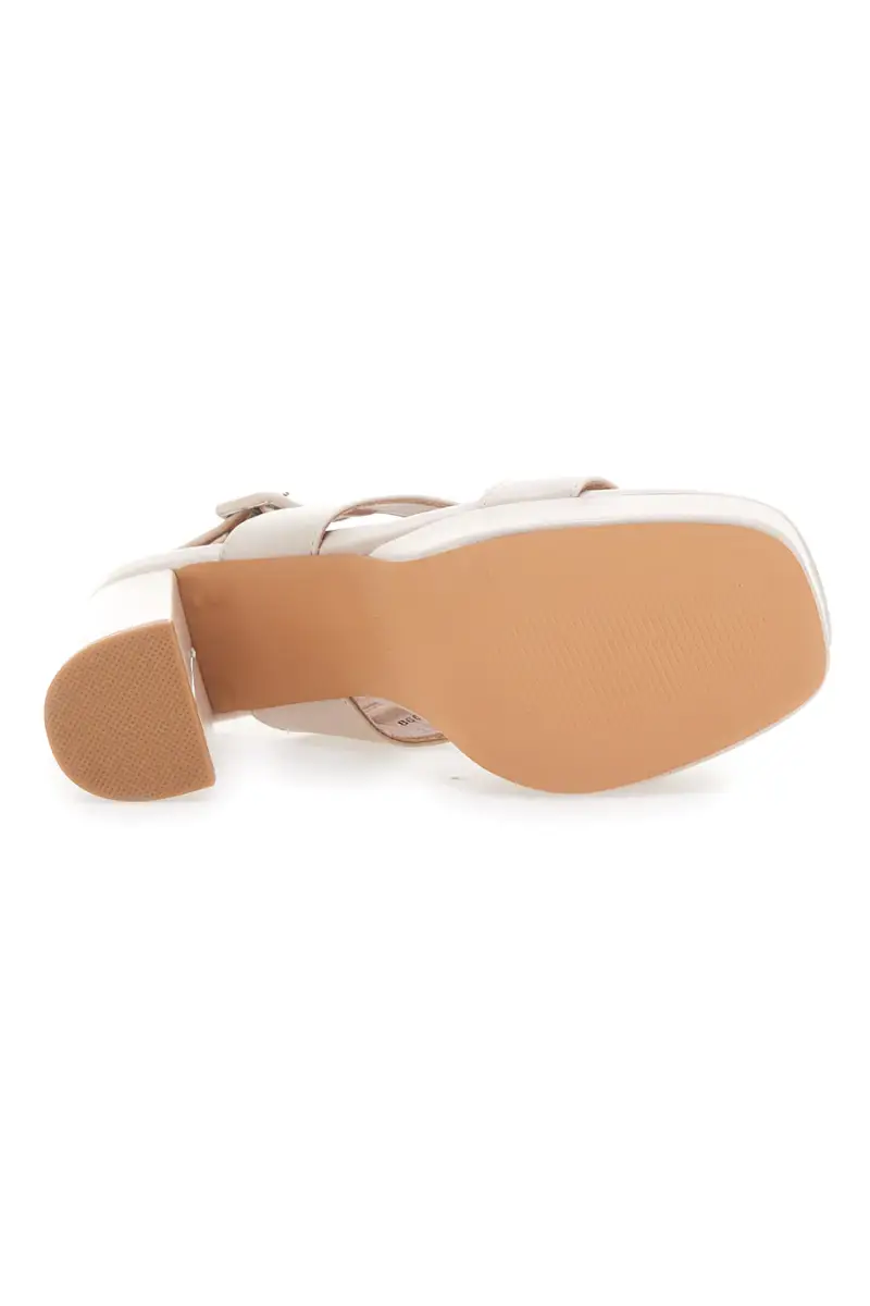 Sandali con tacco alti beige LE HAVRE 865 [BEIGE] miniatura 5