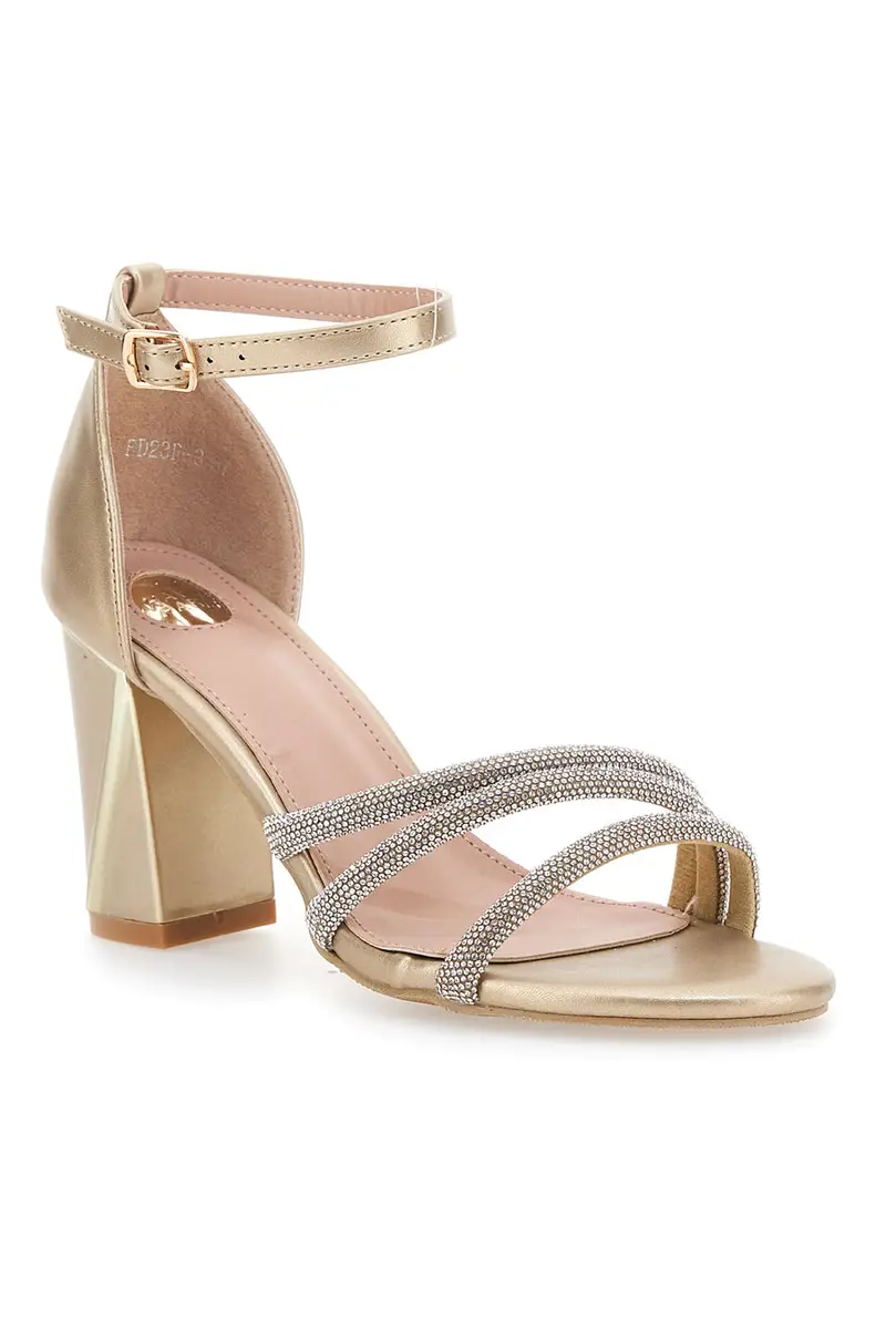 Sandali Oro con Tacco Le Havre Paris 233 [ORO] miniatura 2