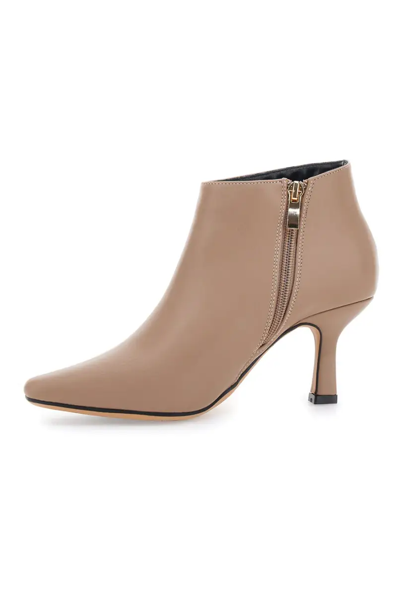 Stivaletti Ankle Nude Con Tacco da Donna Le Havre Paris 1254 [TAN] miniatura 4