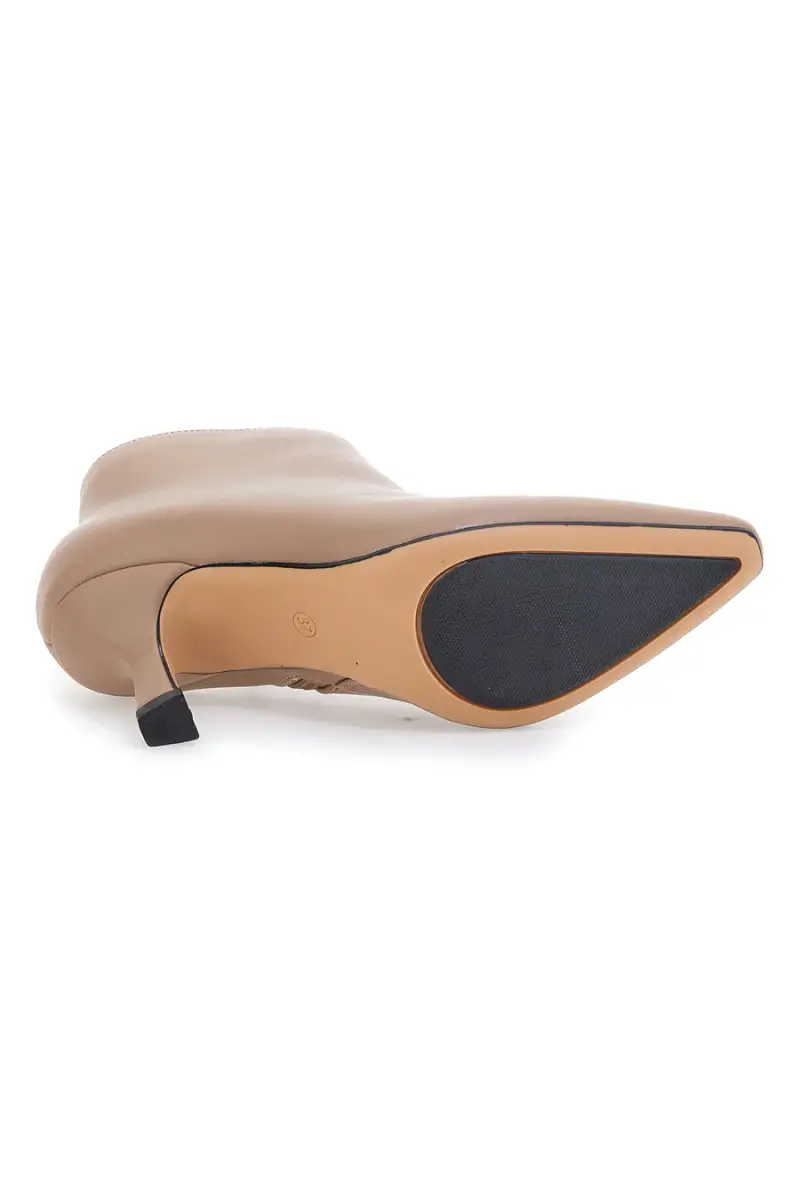 Stivaletti Ankle Nude Con Tacco da Donna Le Havre Paris 1254 [TAN] miniatura 5