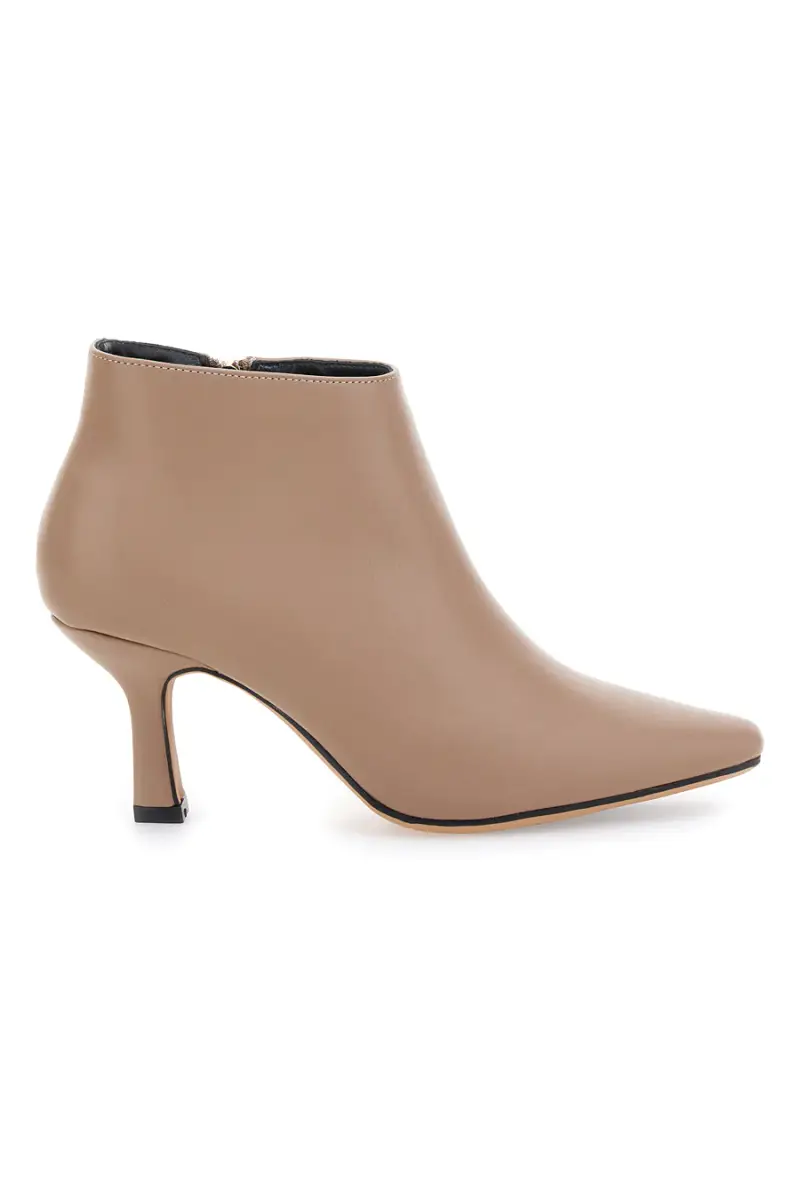 Stivaletti Ankle Nude Con Tacco da Donna Le Havre Paris 1254 [TAN]