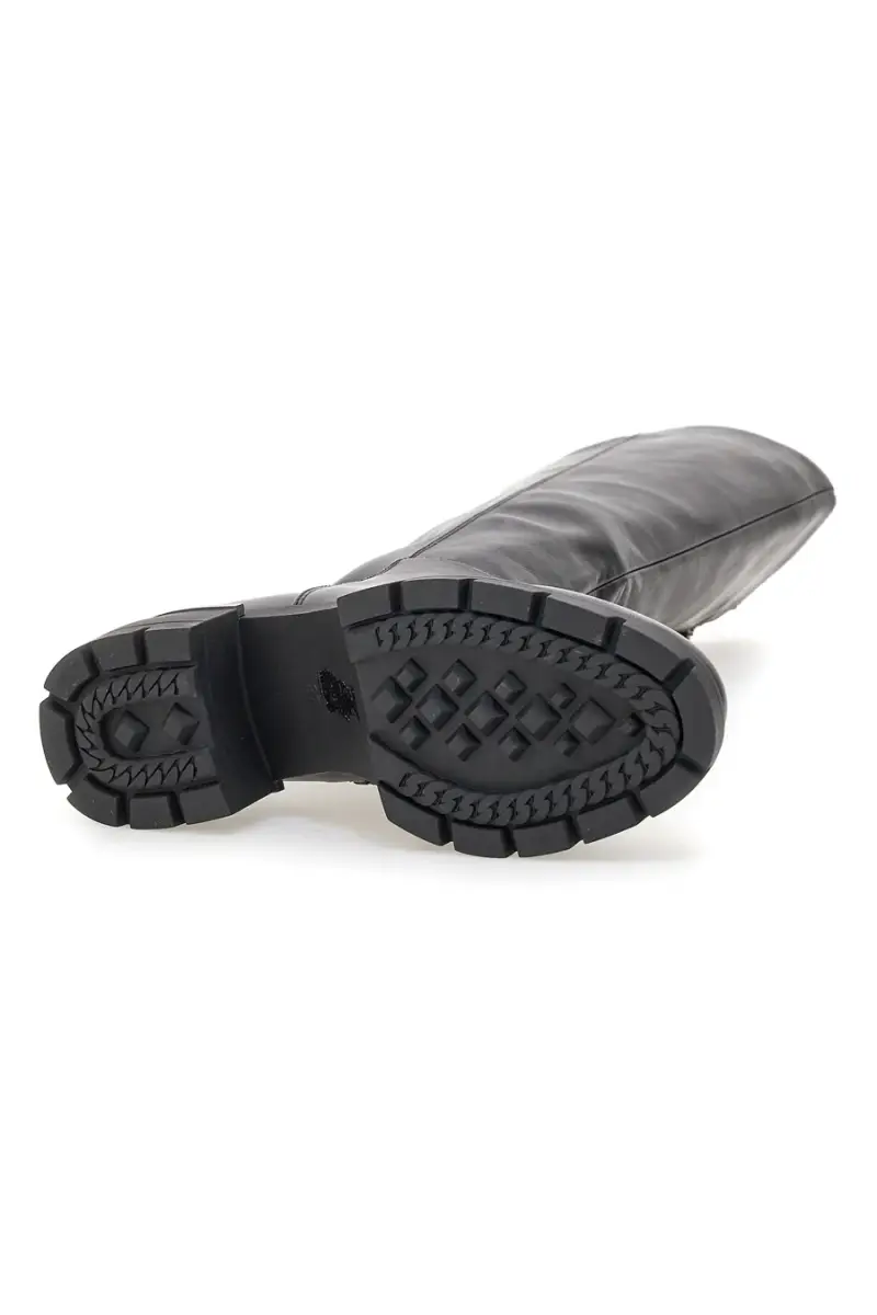 Stivali alti neri con suola carrarmato Le Havre RQ2222K7 [NERO] miniatura 5