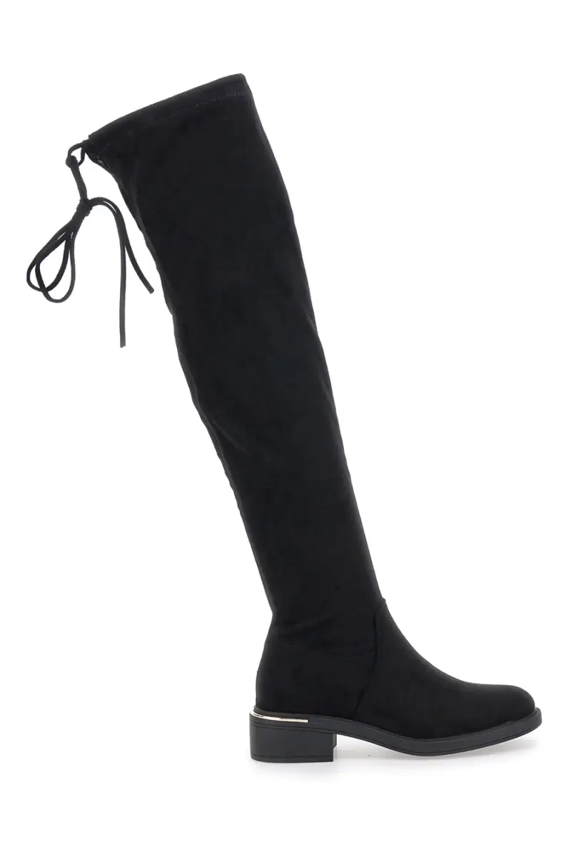 Stivali neri sopra al ginocchio con laccetto Le Havre Paris B20232 [NERO] miniatura 4