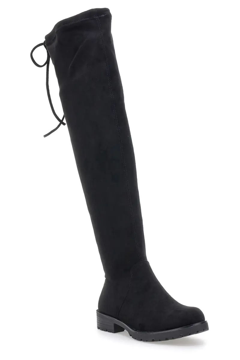 Stivali sopra al ginocchio neri LE HAVRE PARIS KSLTZ3014 [NERO] miniatura 2