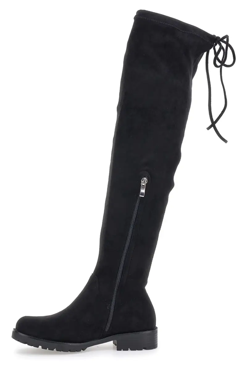 Stivali sopra al ginocchio neri LE HAVRE PARIS KSLTZ3014 [NERO] miniatura 4