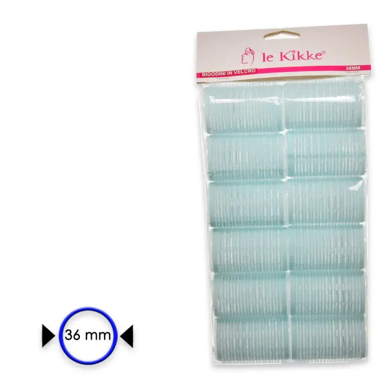 bigodino velcro in busta 12 pezzi diam 3.6 cm