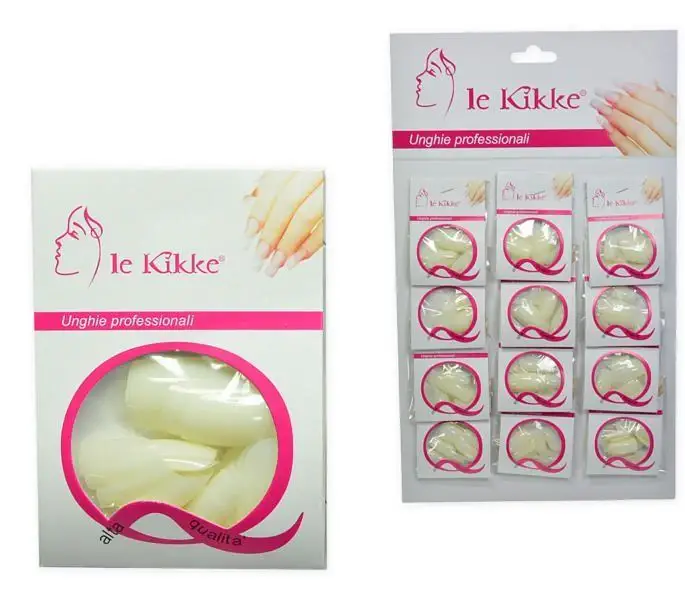 card 12 buste 24pz unghie bianche