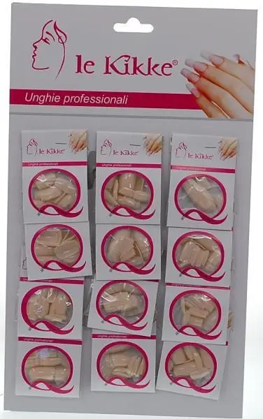 card 12 buste 24pz unghie naturali