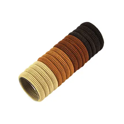 Elastici basic marroni sottili 16 pz