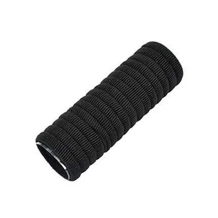 Elastici basic neri sottili 16 pz