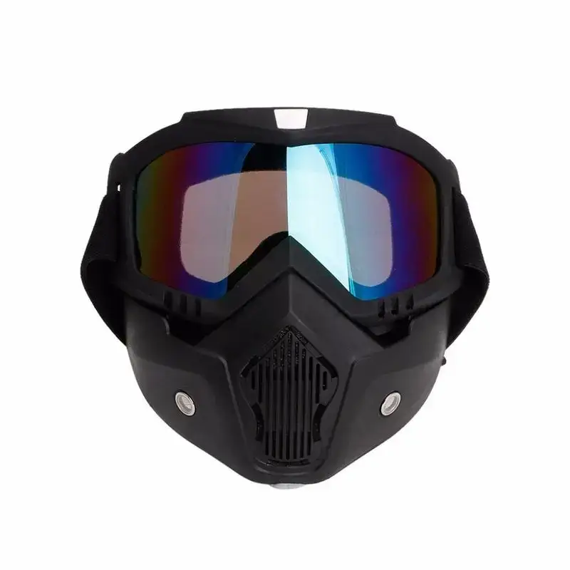 La maschera matta con schermo all iridio Le Motard Bleu