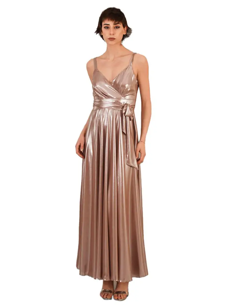 Abito laminato bronzo