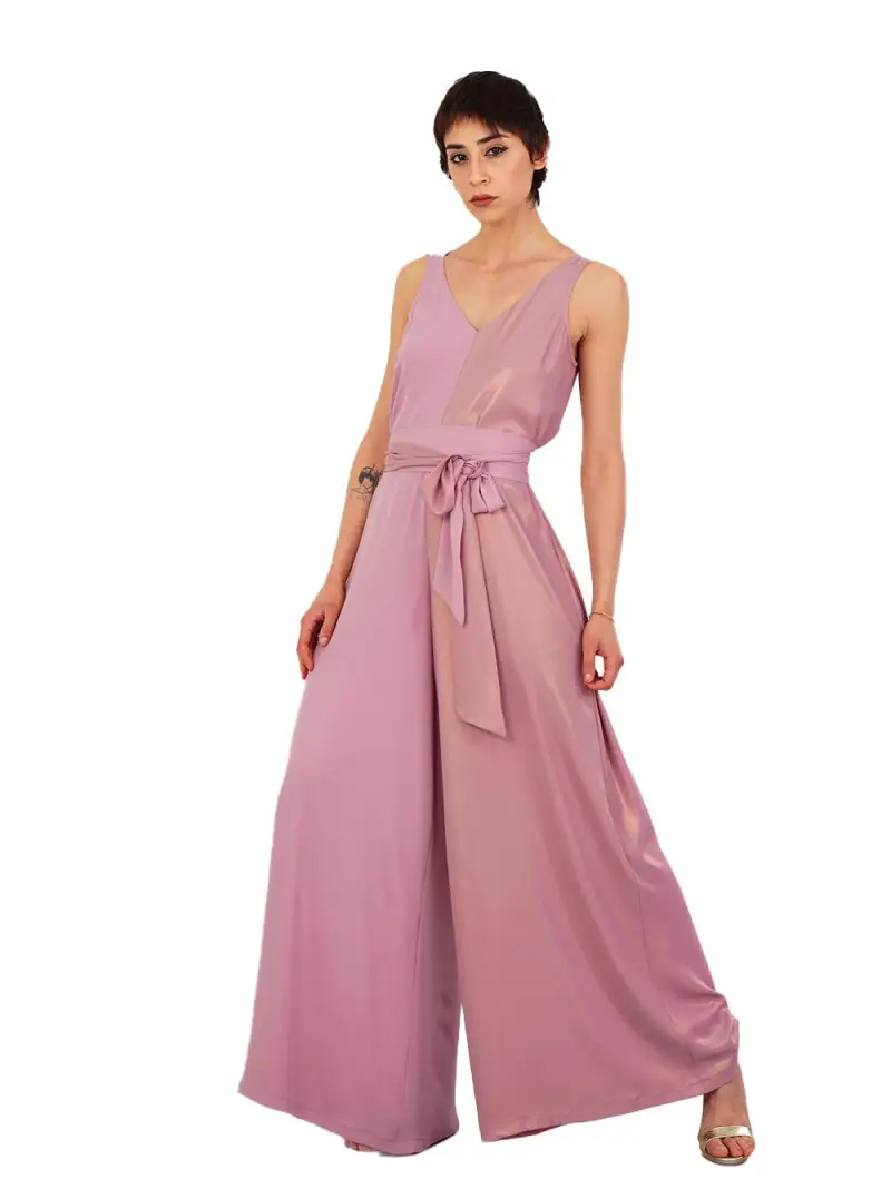 Tuta intera rosa con finish mezzo laminato miniatura 3