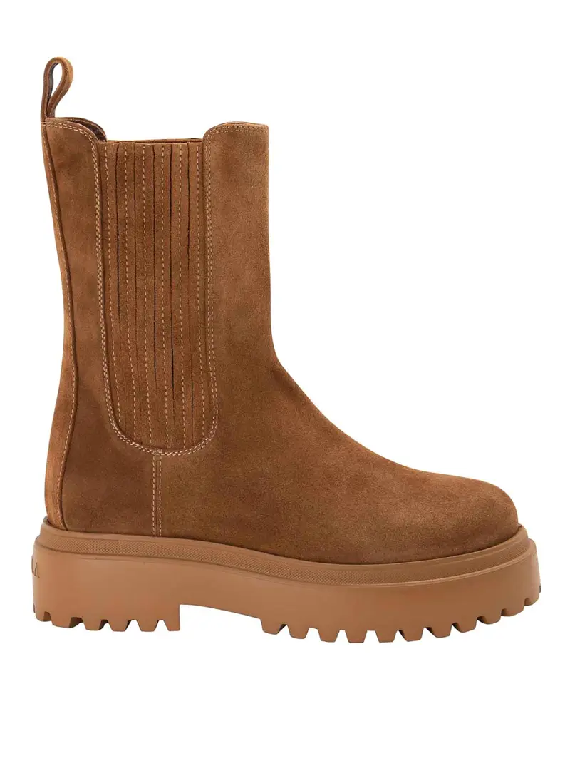 Stivali in camoscio Marrone