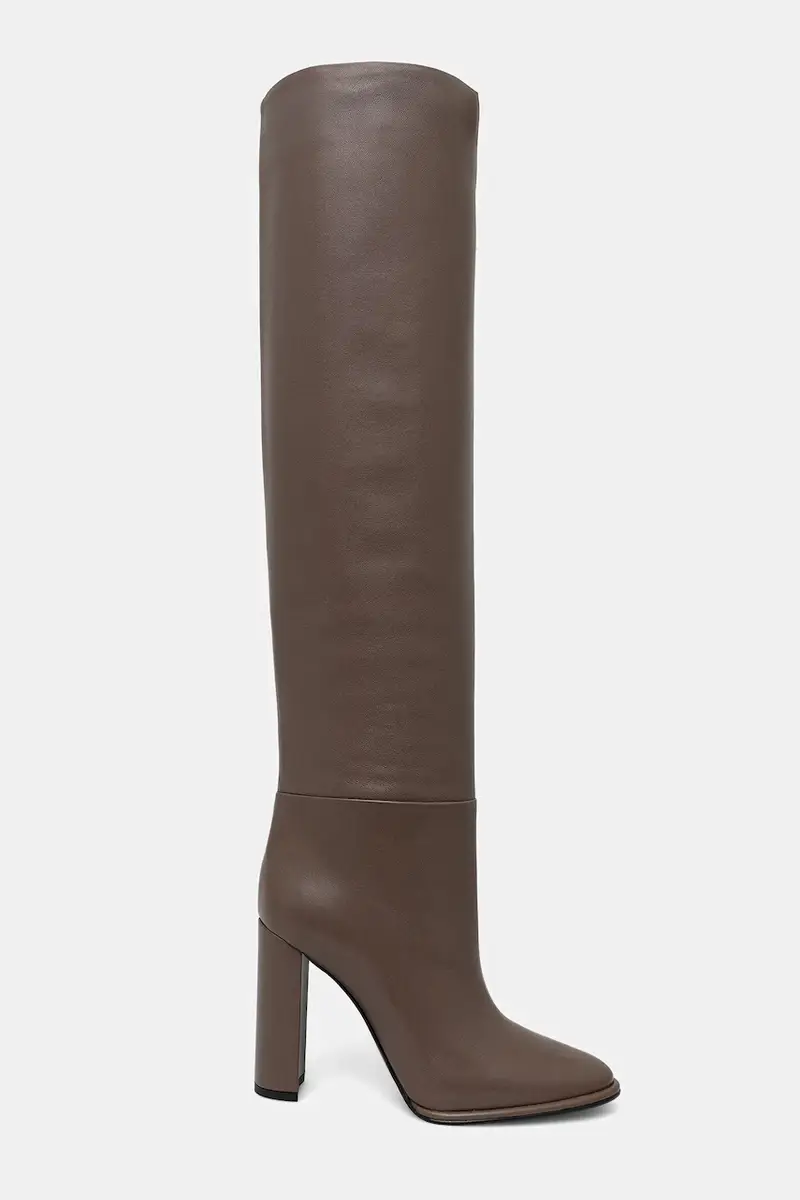 stivali in pelle Stivale Elsa donna colore marrone 7060C100RBPPGLO793 miniatura 2