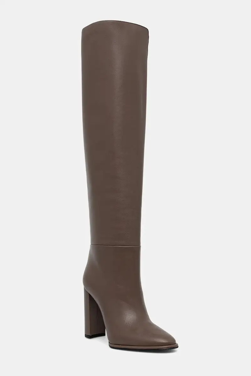 stivali in pelle Stivale Elsa donna colore marrone 7060C100RBPPGLO793