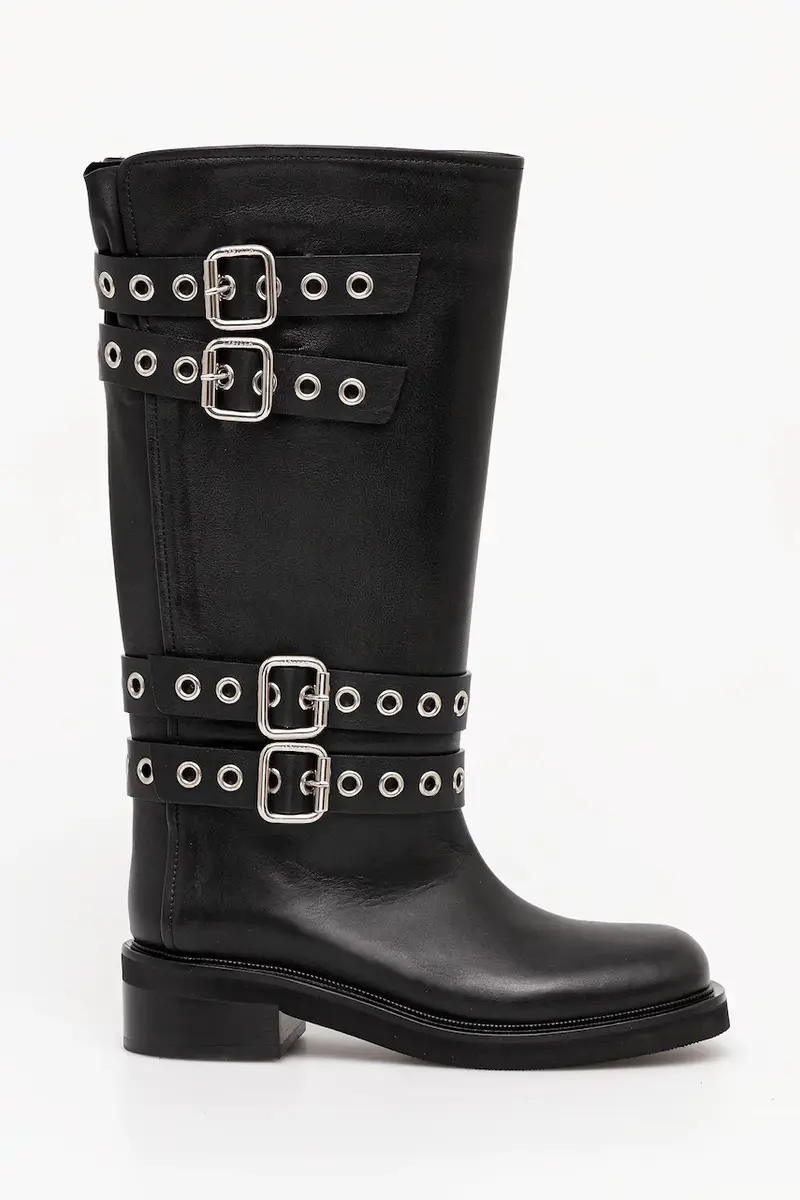 stivali in pelle Stivale Harley colore nero 1848C040MGPPCHI294 miniatura 2