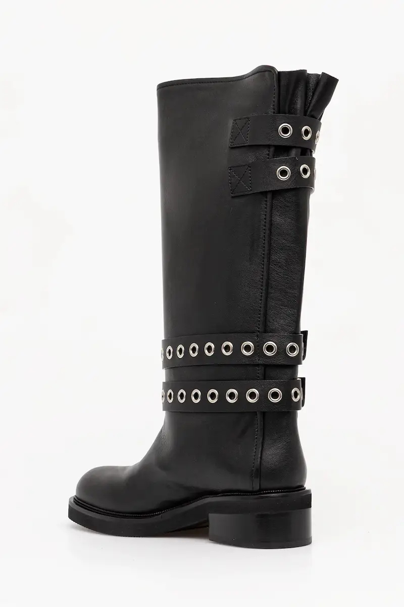 stivali in pelle Stivale Harley colore nero 1848C040MGPPCHI294 miniatura 3