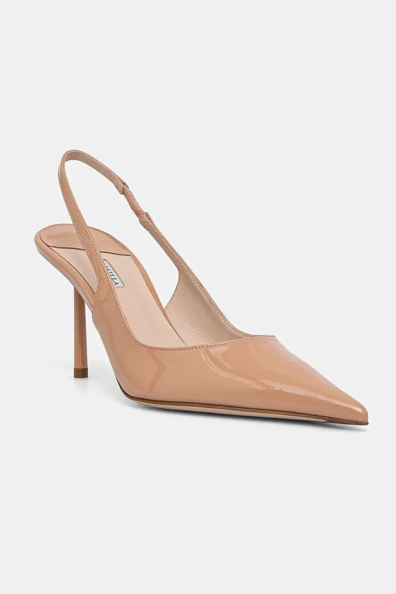 tacchi in pelle Chanel Bella colore arancione 4233B080LBPPKAB152 Beige