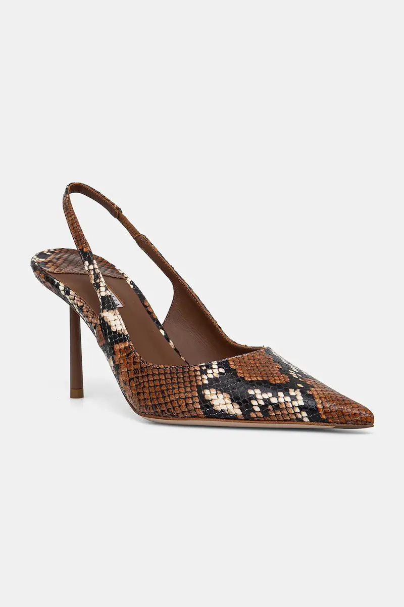 tacchi in pelle Chanel Bella colore marrone 4233B080MBPPDUR723