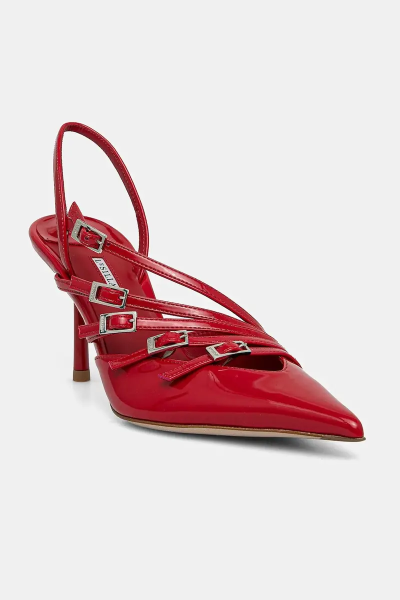 tacchi in pelle Chanel Scarlet colore rosso 4294D080BXPXKAB895