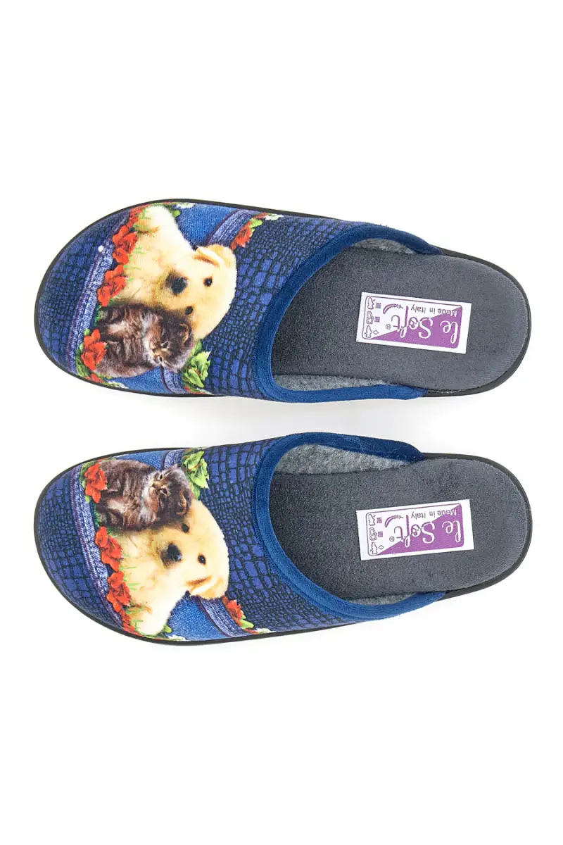 LE SOFT Pantofole Blu 3717166 miniatura 5